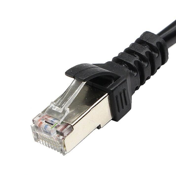 20cm RJ45 Splitter 1 to 2 Port Ethernet Switch adapter cable