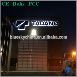 Factory supply backlit metal letter led light up letter 3d lighted letters for LOGO sign