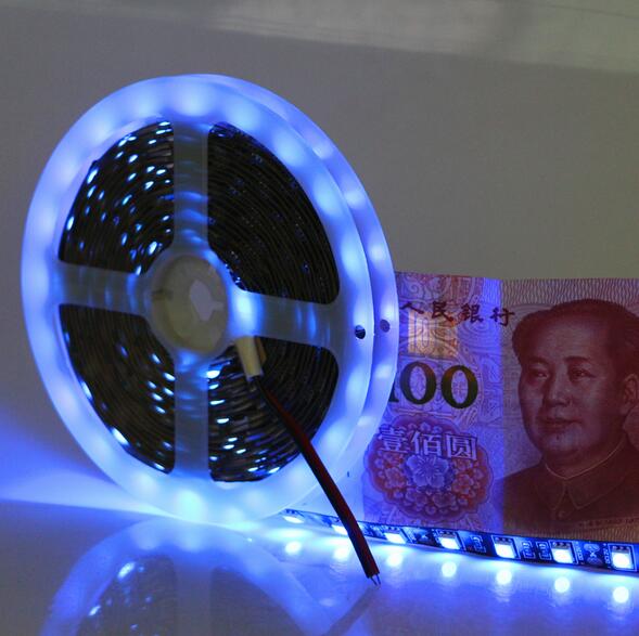 Superbright DC12V Black PCB SMD 5050 Waterproof IP68 UV Led Strip Light 390-410NM High Power UV-LED Strip