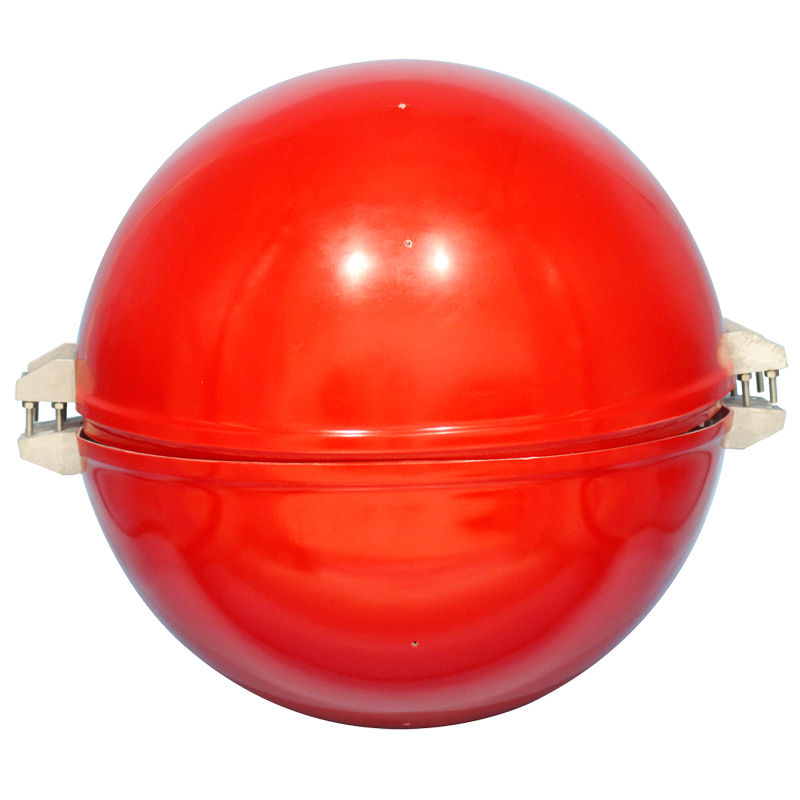 Corrosion protection warning aerial marker ball / overhead transmission line warning ball