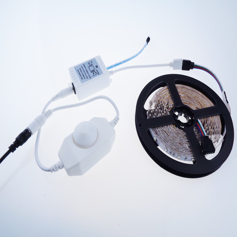 DC12V 2A Single Channel Inline PWM Mini Dimmer Controller for LED Flexible Light Strip 3528 5050