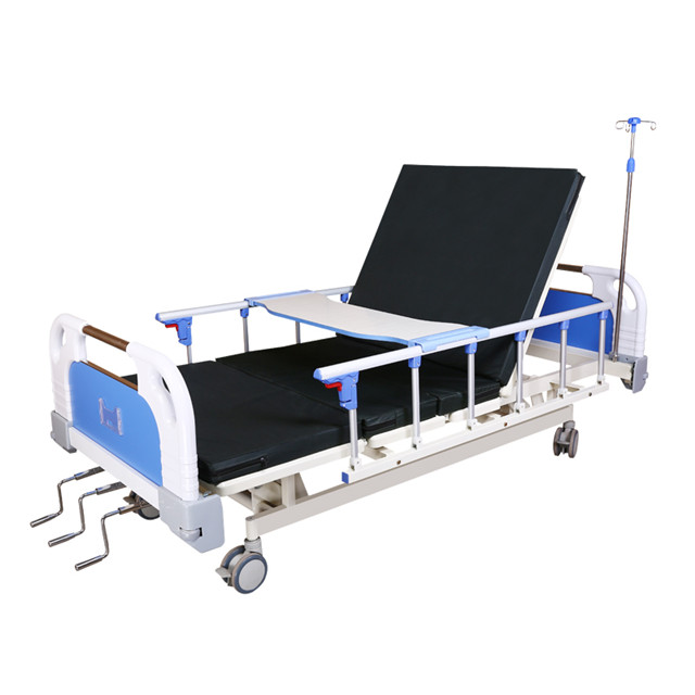 Hospital cheap triple functions manual patient ward bed