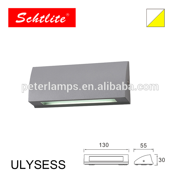 ULYSESS Factory Aluminum surface mounted ip65 modern led wall light