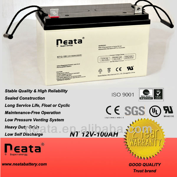 Sealed Lead Acid Battery12V100Ah for communication batteries