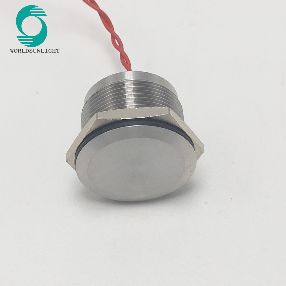 WS22BRAF1NOM IP68 22mm Chamfer head momentary ON stainless steel 316L hot-sale piezo switch