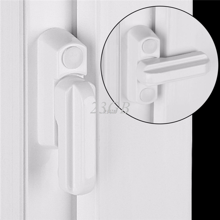 Window Door Lock Replacement Security UPVC Sash Jammer Child Protector With Screws Security Window Door Sash Latch Child Lock