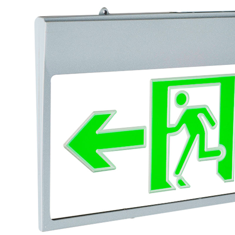 Factory direct wall mounted hanging led exit sign 3w acrylic board emergency evacuation indication light