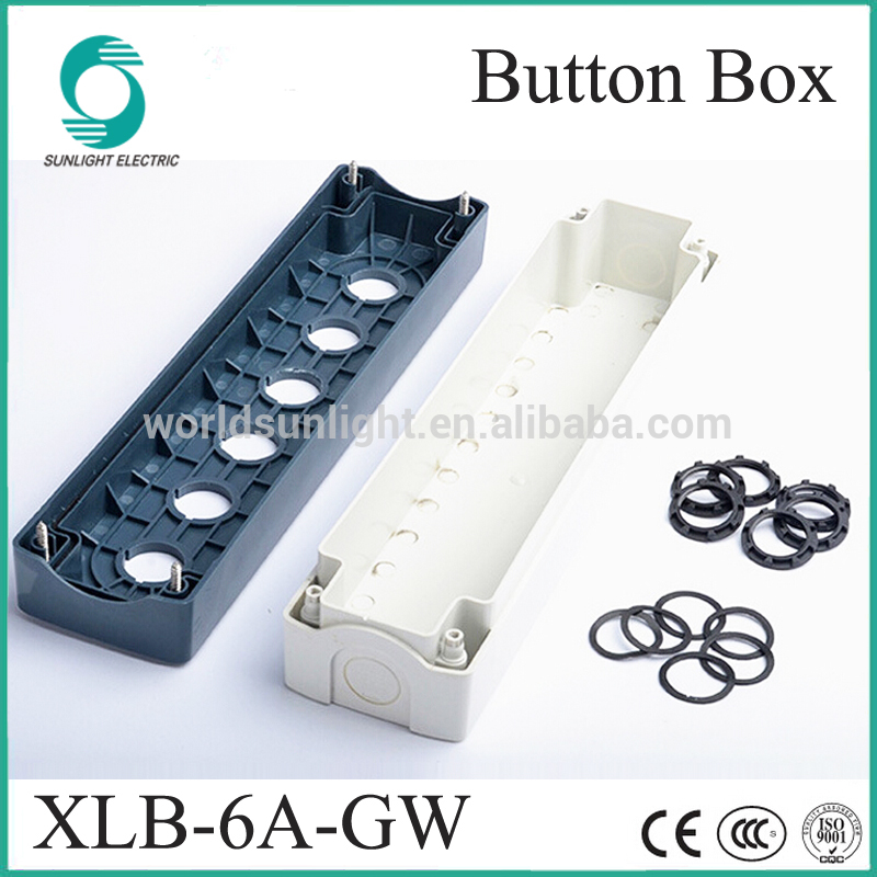 IP67 XLB-6A-GW 70*290*65mm 6 hole grey ABS waterproof Push Button Switch control box