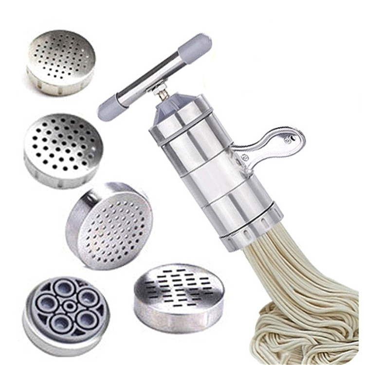 Cookware With 5 Pressing Moulds Making Spaghetti Kitchenware Manual Noodle Maker Press Pasta Machine Crank Cutter Fruits Juicer