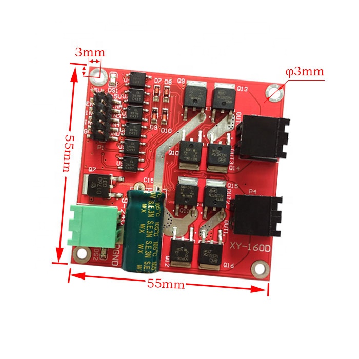 High Power Industrial Grade 7A/160W Dual DC Motor Drive Module l298n motor driver  PWM Speed Controller