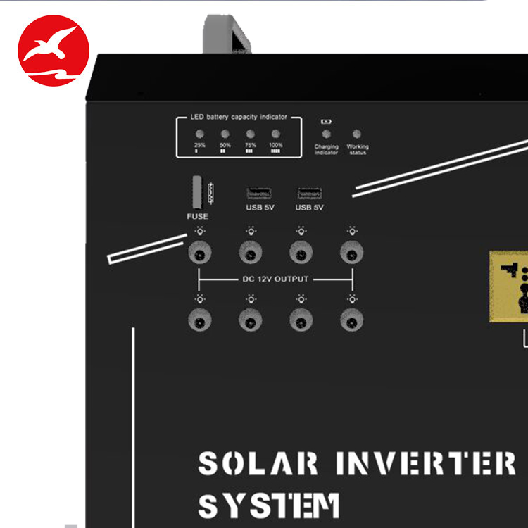 0~200W solar panel ceiling fan mobile solar power system for home