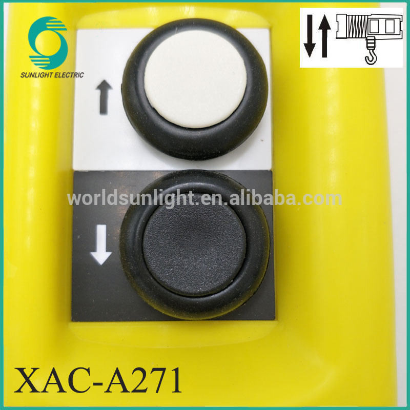 XLB1-A271 XAC-A271 2 buttos mechanically interlocked Rainproof pendant control station push button switch for hoist