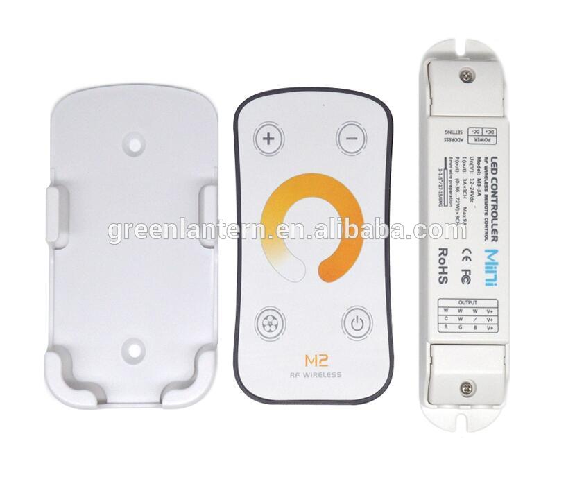 DC12-24V LED mini touch CCT dimmer M2 remote with M3receiver