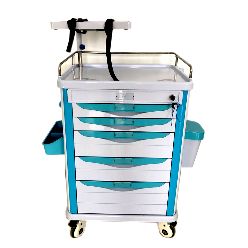 ABS Medical emergency trolley / Medical carts with wheels