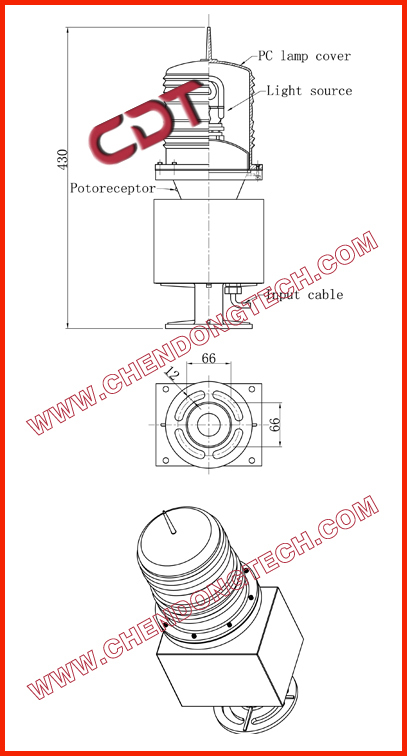 Helipad landing lights Heliport Beacon CM-HT12/B Xenon light can GPS synchronization way to flash