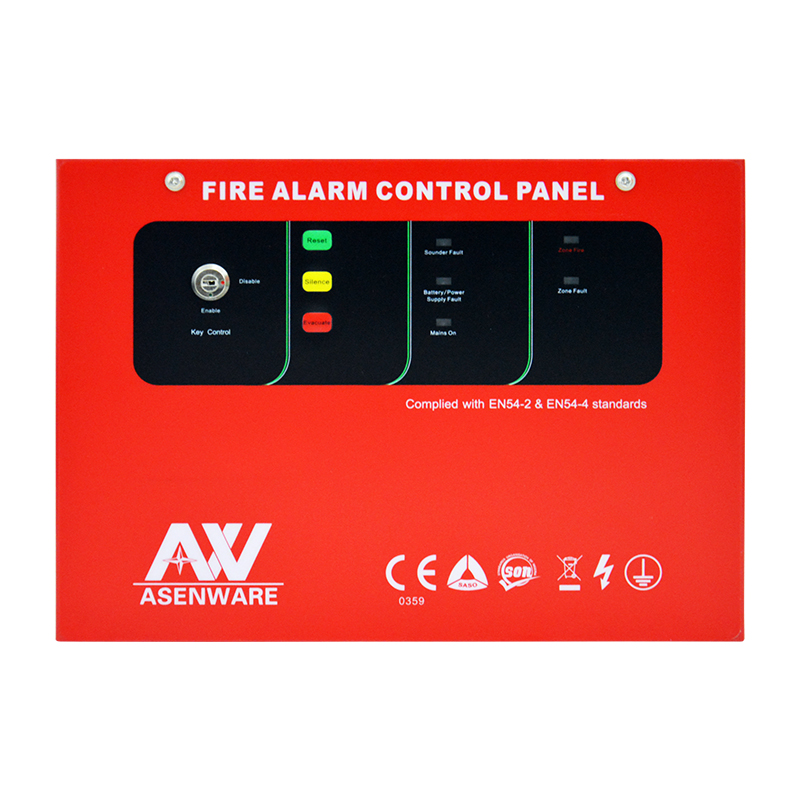 Asenware CE certificate 1 zone conventional fire alarm panel