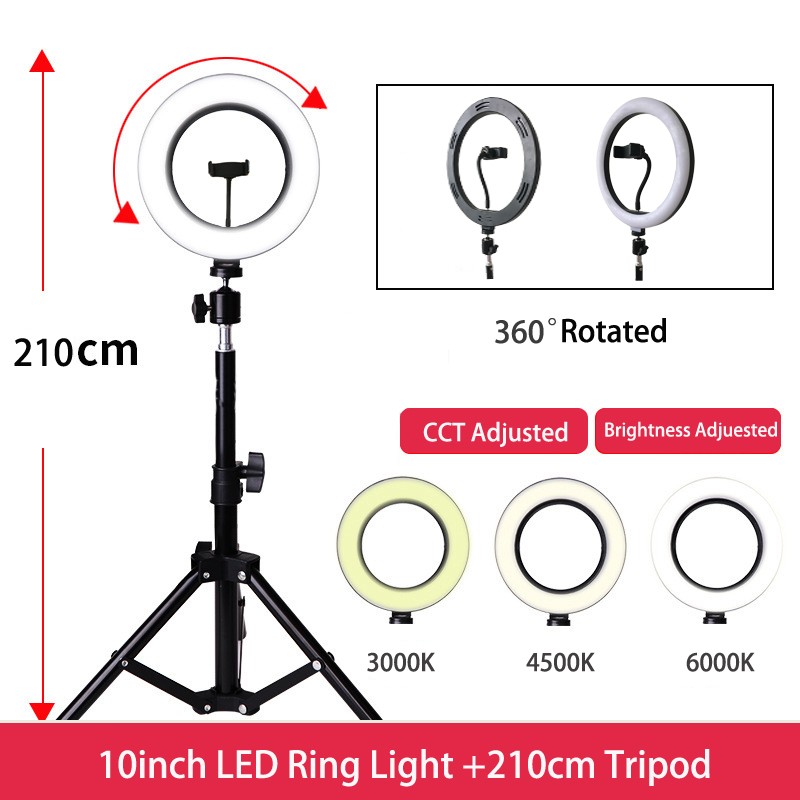 10 inch LED ring light for make up and youtube LIVE