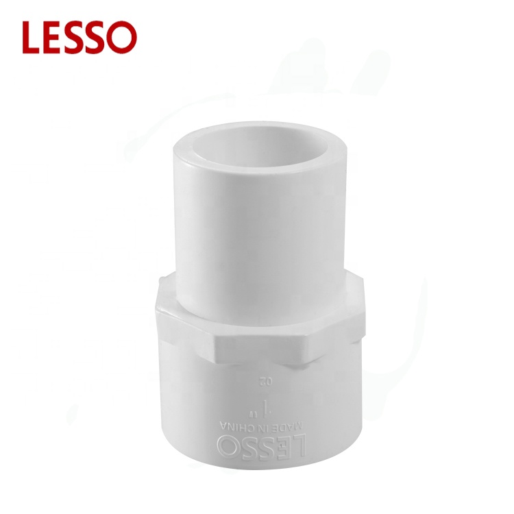 LESSO ASTM standard PVC SCH 40 Schedule 40 fittings spigot female adapter