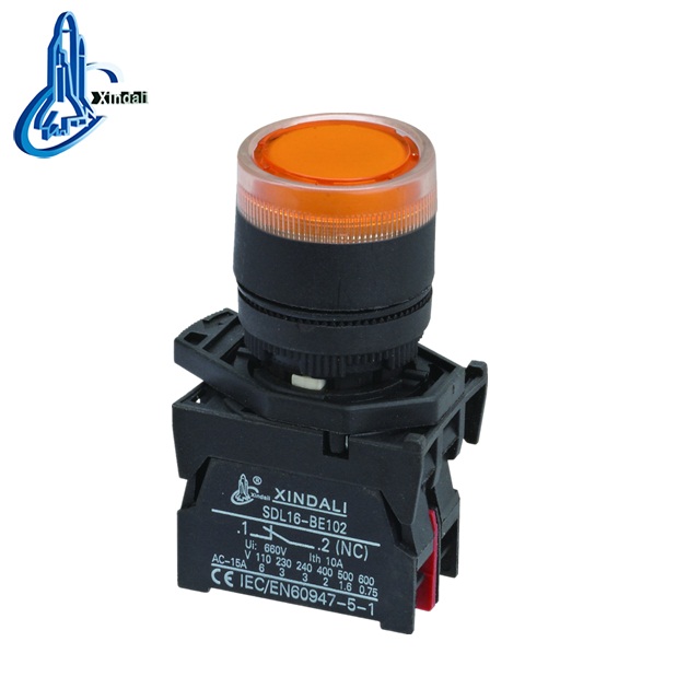 Xindali led 12v led lights push button switches indicator light switch led pilot lamp switch XDL21-EW3462