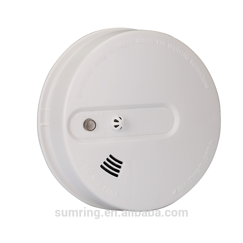 Double protection Independent Photoelectric smoke & heat alarm with 9V battery