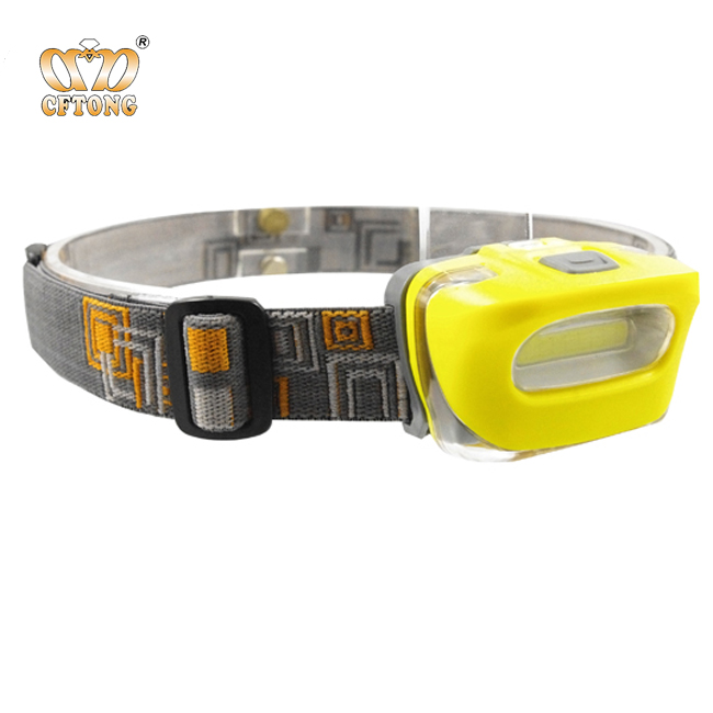 Plastic Adjustable Head Lamp 3W COB LED Fishing Headlamp