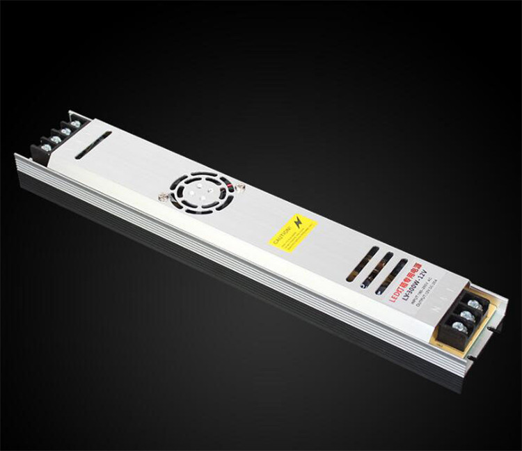 Ultra Thin Light Box LED Power Supply 12V 300W Strip Shape LED transformer