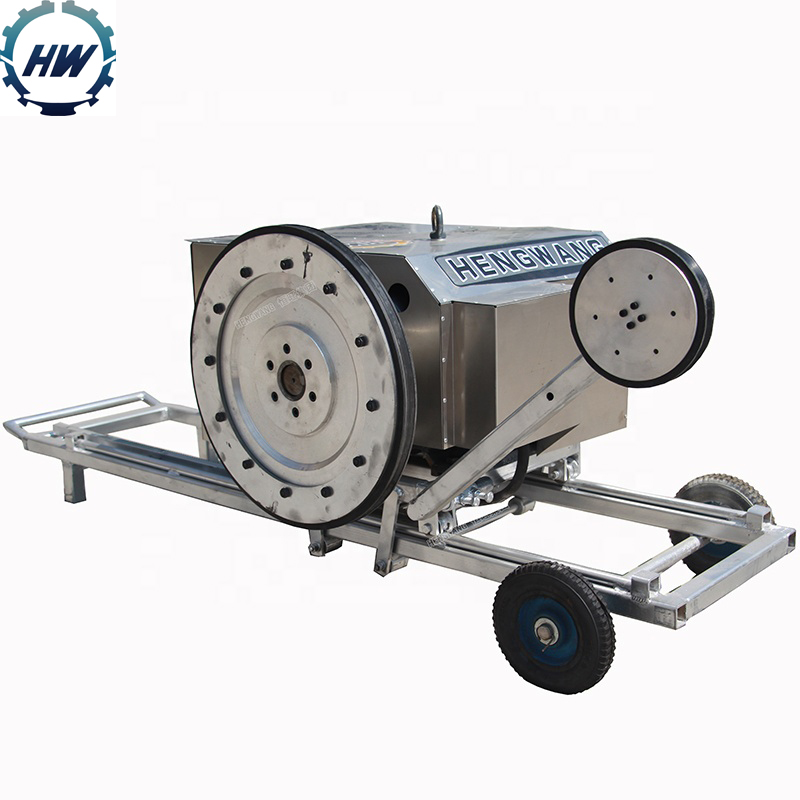 Quarry stone block cutting diamond wire saw machine for cutting natural stone