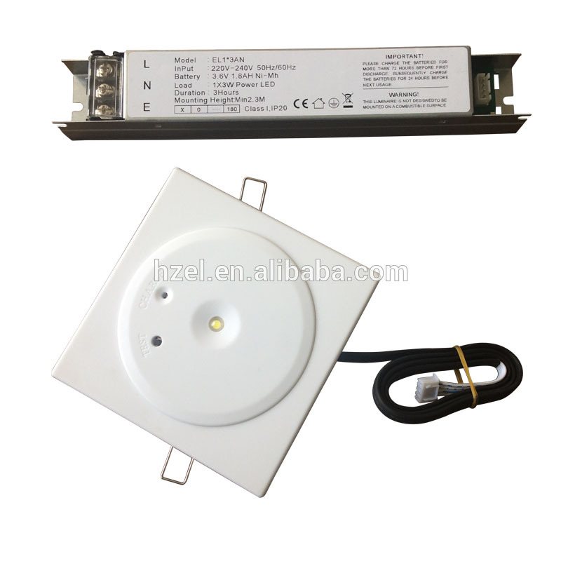 CE Luz De Emergencia 6 Leds Downlight