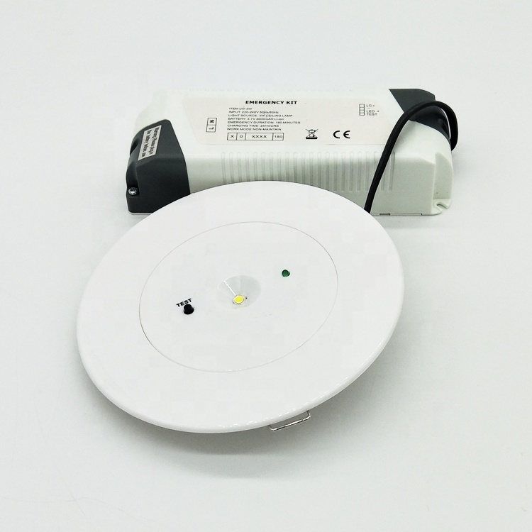 LED downlight emergency light with backup battery