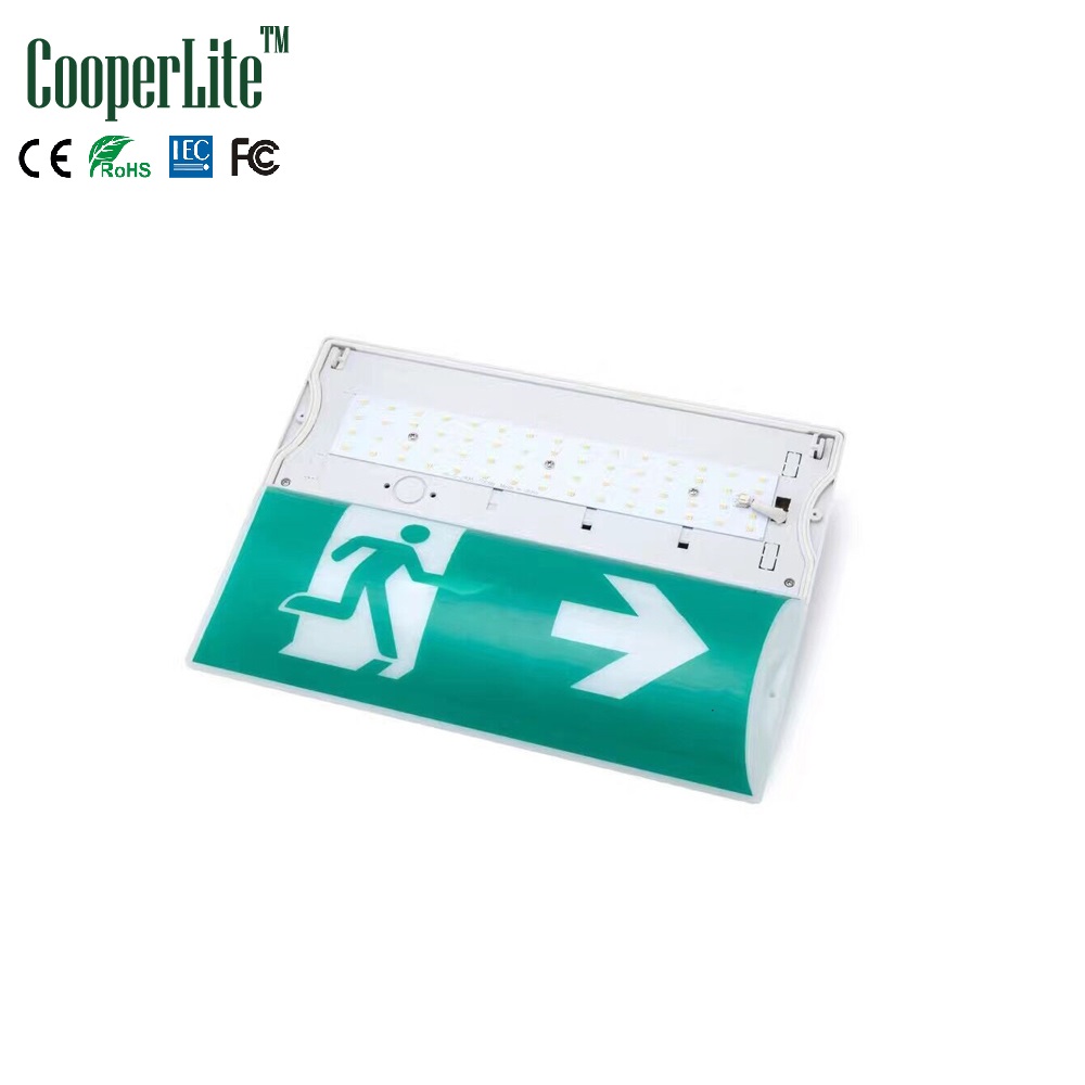 CooperLite IP65 Bulkhead emergency Light 3hours maintained exit light