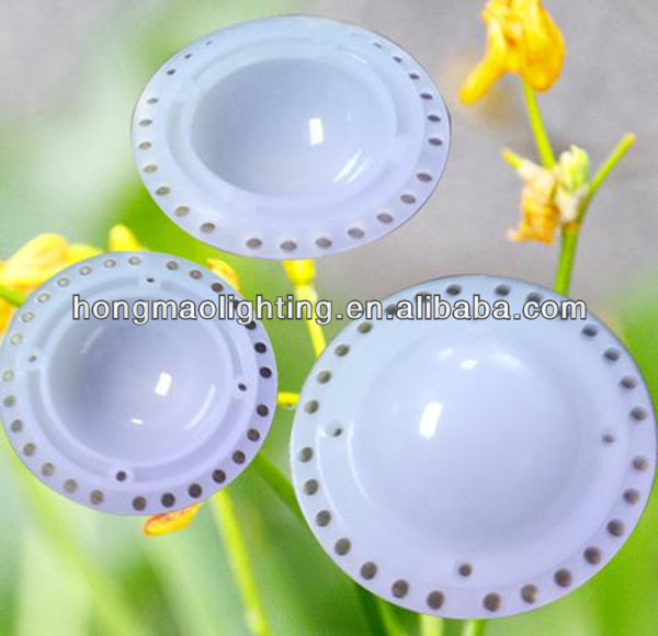 milky or frosted bridgelux led 120mm 30-120w high bay high power led lens