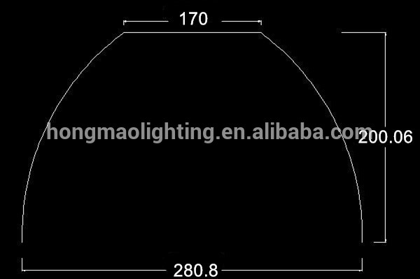 11 inch high bay fitting aluminum reflector 30degree