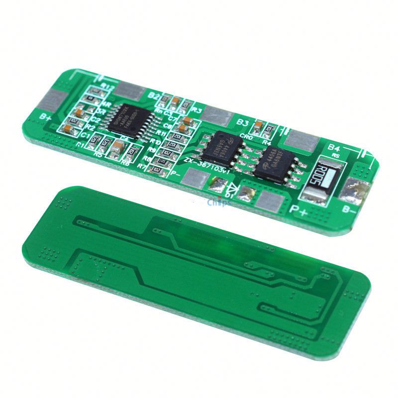 4S 4A-5A 18650 Li-ion Lithium Battery Protection Board 4 Pack PCB BMS 4.25-4.35V To 2.3-3.0V With Over Protection