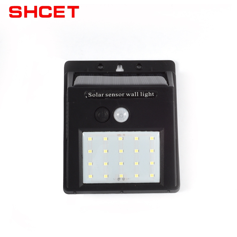 china best selling high quality shanghai shcet solar led sensor wall light