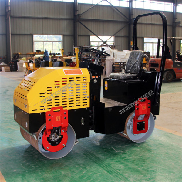 2 ton roller compactor double drum vibratory ride on road roller