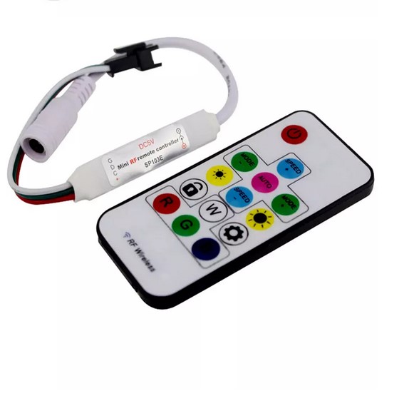 SP103E RF Wireless Remote Pixel RGB LED Controller For WS2812B WS2811 SK6812 RGBW APA102