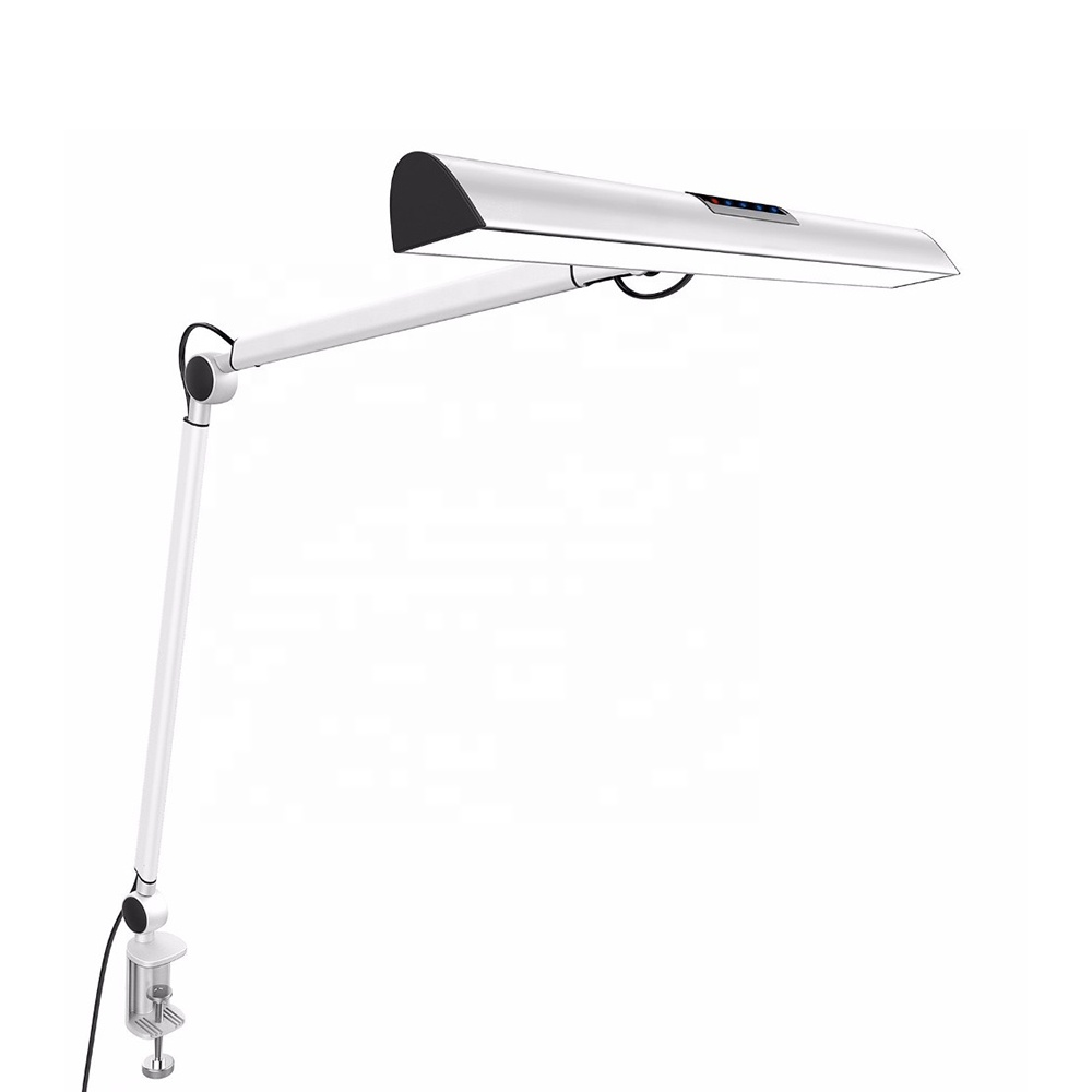 Eye Care Dimmable Mental Flexible Swing Arm Clip Desk Lamp