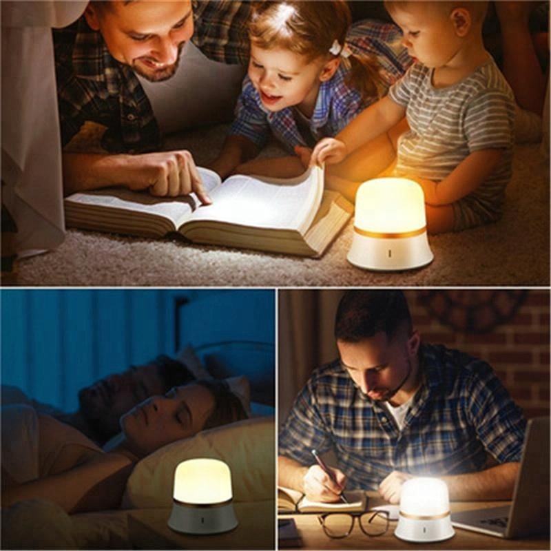 Dimmable Touch Control Brightness Rest Bedroom Nursery Night Light, 3D Candle Rechargeable Home Decorative Mood Baby Night Lamp