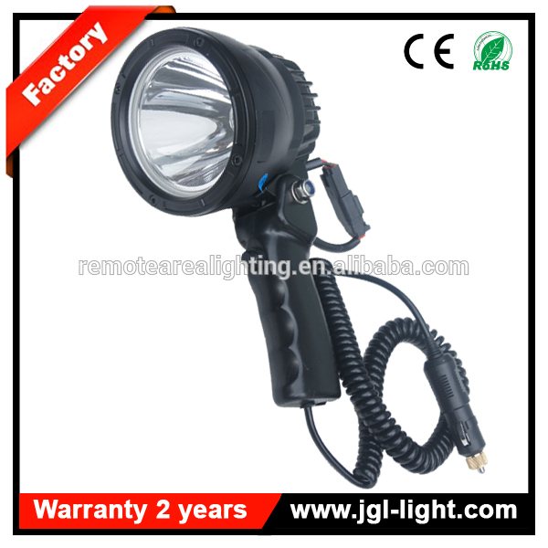 12V LED handheld spotlight handy torch Cree 25W LED 2000lm super bright emergency remote area work light with a shoulder belt