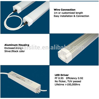 30000h 90 lm/w 18w 36w tri-proof China factory t5 t8 LED tube light