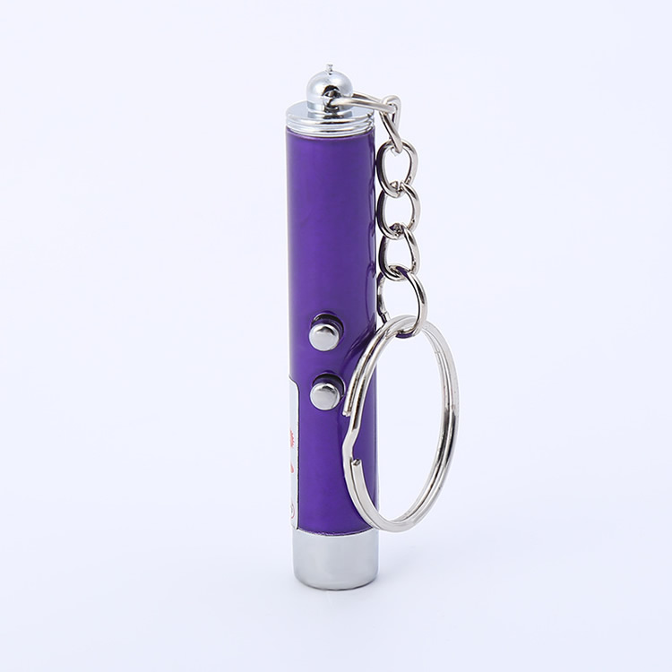 Newest design promotional gift  keychain flashlight  red laser pointer pen keychain flashlight