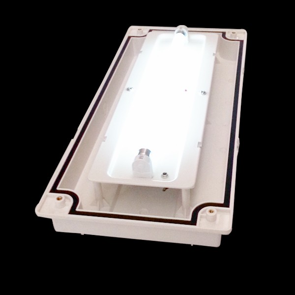 surface mounted green led lights indicates charging maintained emergency light rechargeable