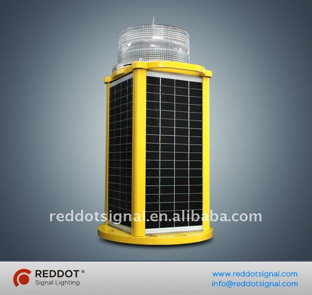 LED Solar powered obstacle light/solar aircraft warning light