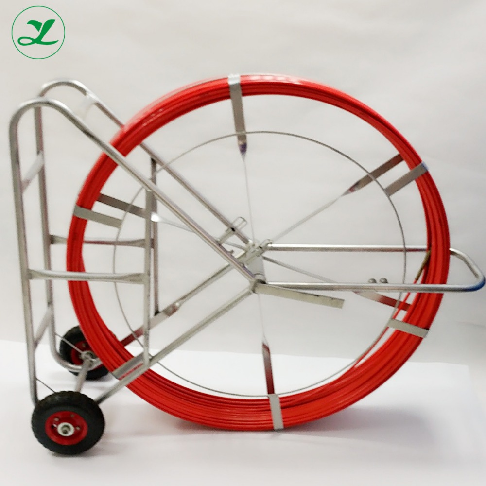 4.5mm-16mm Fiberglass duct rodder, 300m conduit rodder snake