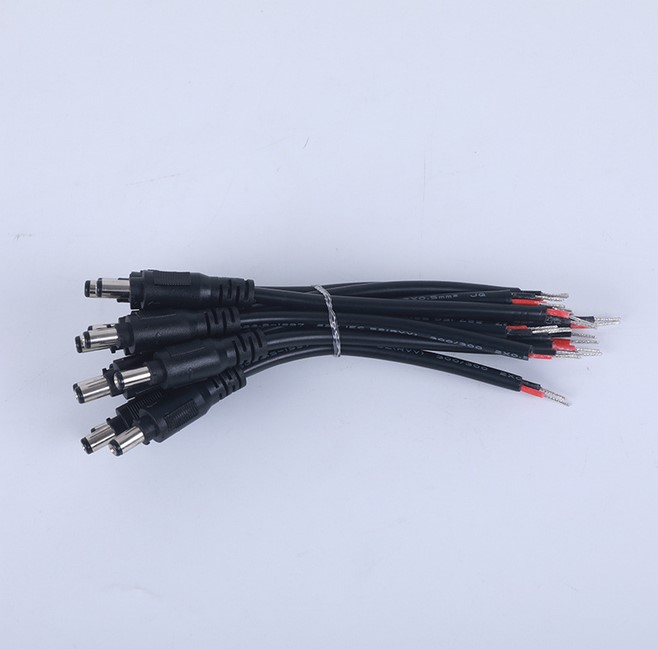 DC 5.5*2.1mm male plug connector with Lock and 15cm 22AWG  cable DC Power cord