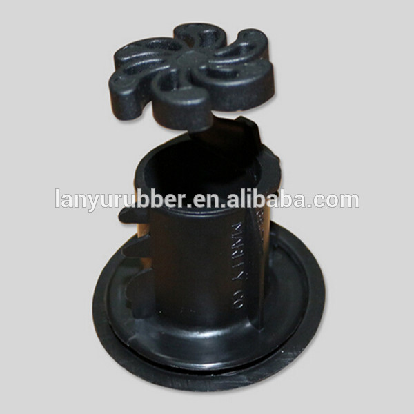 Cooling tower spiral target cross flow nozzle