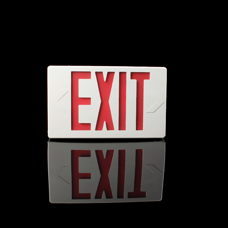 High quality led red exit sign emergency light