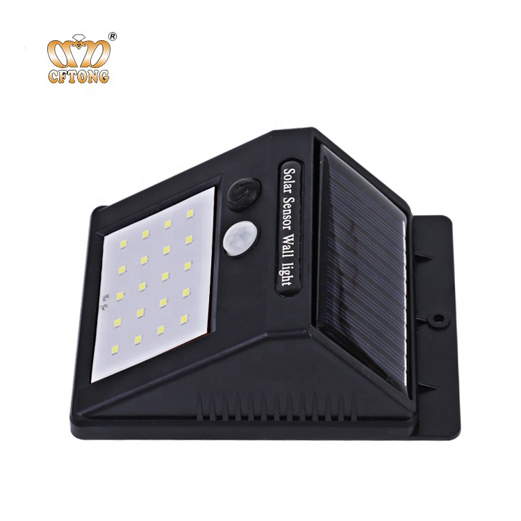 Hot Sale 18650 Battery Powered Waterproof Small 20 led  Motion Solar Sensor Light