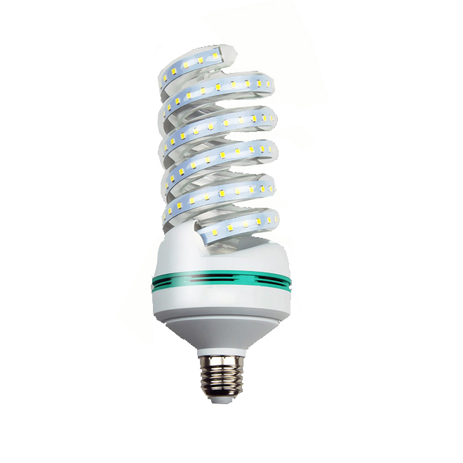 Energy saving new glass RA80 5w 9w 12w 16w 24w 30w 36w led spiral shape light