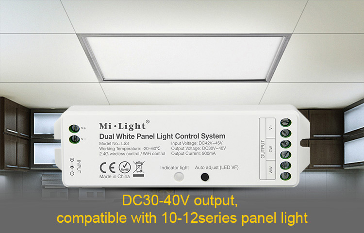 Hot product LS3 wireless led panel dimmer controller system 900mA output DC 42V